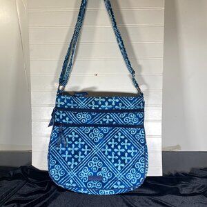 Vera Bradley Crossbody Purse, Cuban Tiles, Adjustable Straps, Good Condition